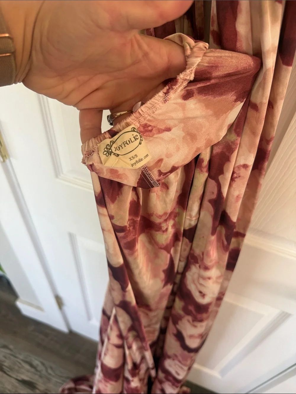 Joyfolie June impact dress in warm watercolor • xs / Small - Picture 7 of 9